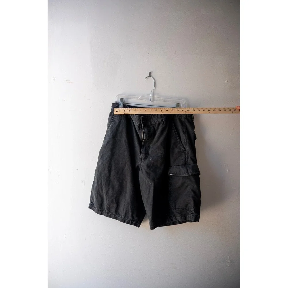 Vans Mens Cargo Shorts Faded Black Skate Utility Pockets Size 34
